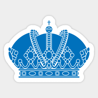 imperial crown (blue) Sticker